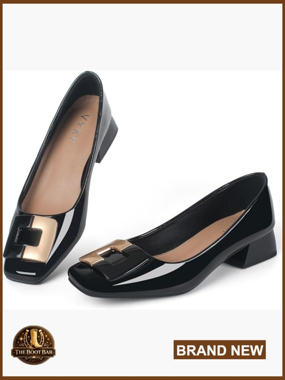 Low Chunky Block Heel Square Toe Dress Pumps Office Ladies Shoes